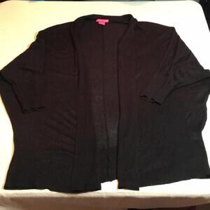 Oversized open cardigan shrug Black Sunny Leigh M